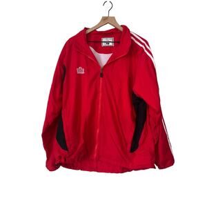 Admiral Sportswear UK Mens Track Jacket Red Full Zip Retro 90s Size Large